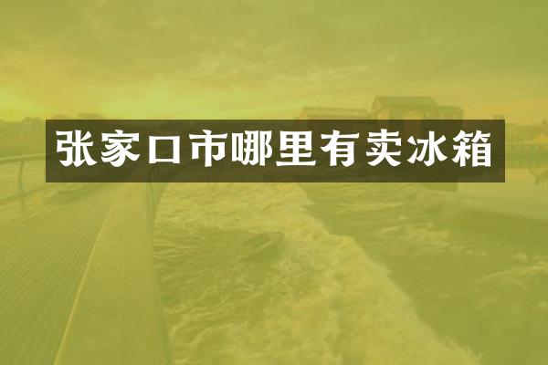 张家口市哪里有卖冰箱