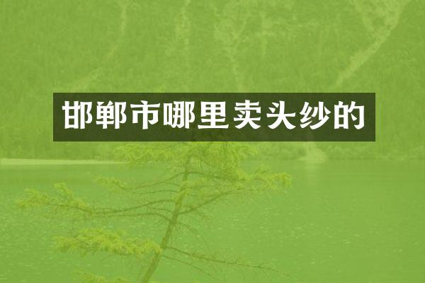邯郸市哪里卖头纱的