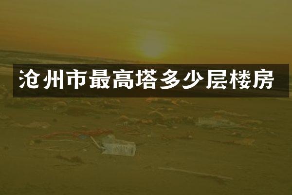 沧州市最高塔多少层楼房