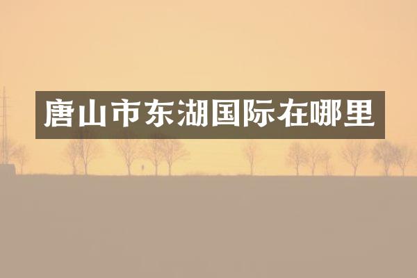 唐山市东湖国际在哪里