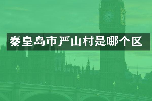 秦皇岛市严山村是哪个区