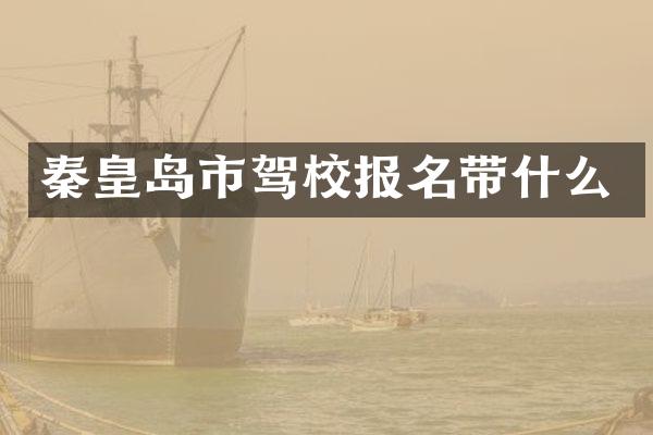 秦皇岛市驾校报名带什么