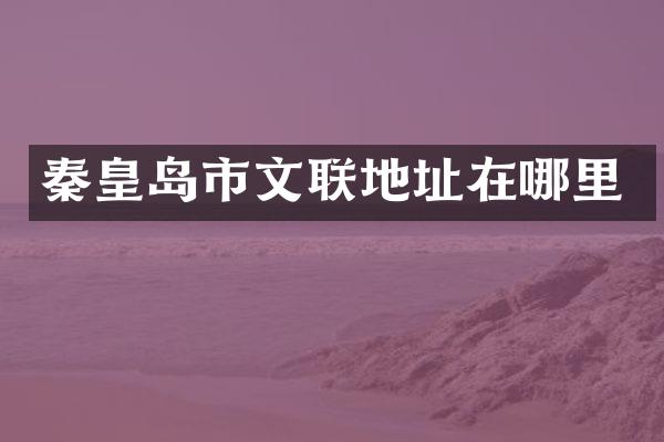 秦皇岛市文联地址在哪里