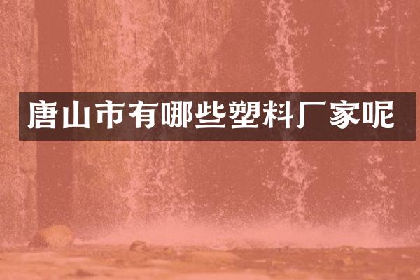 唐山市有哪些塑料厂家呢