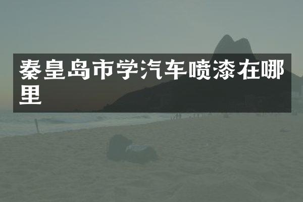 秦皇岛市学汽车喷漆在哪里