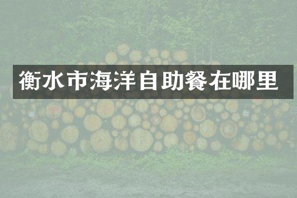 衡水市海洋自助餐在哪里