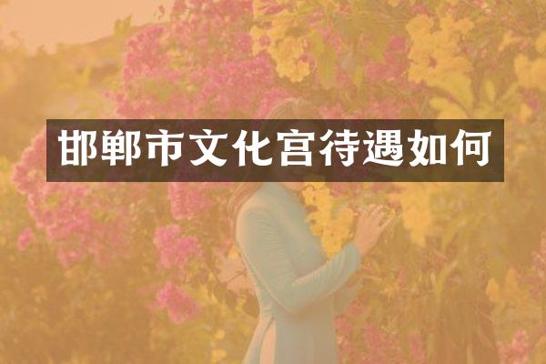 邯郸市文化宫待遇如何