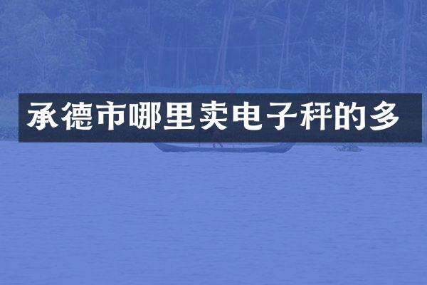 承德市哪里卖电子秤的多