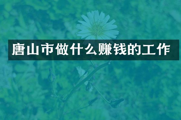 唐山市做什么赚钱的工作