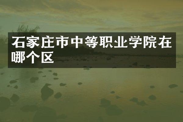 石家庄市中等职业学院在哪个区