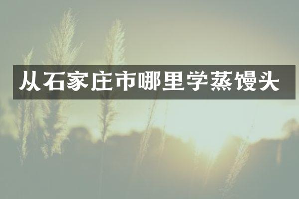 从石家庄市哪里学蒸馒头