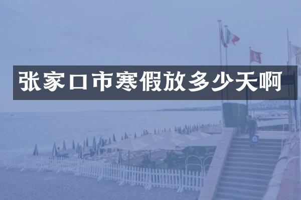 张家口市寒假放多少天啊