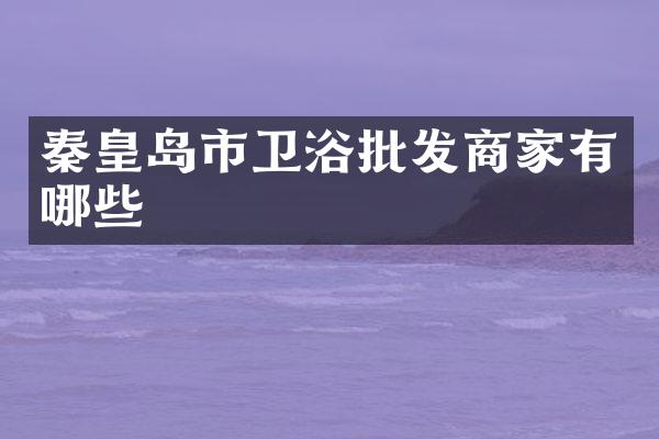 秦皇岛市卫浴批发商家有哪些