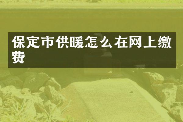 保定市供暖怎么在网上缴费