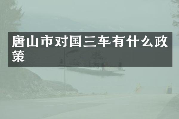 唐山市对国三车有什么政策