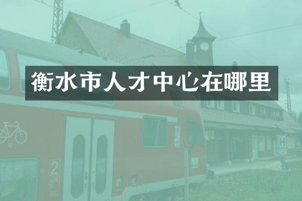 衡水市人才中心在哪里