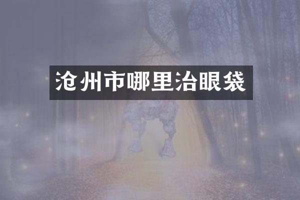 沧州市哪里治眼袋