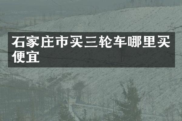 石家庄市买三轮车哪里买便宜