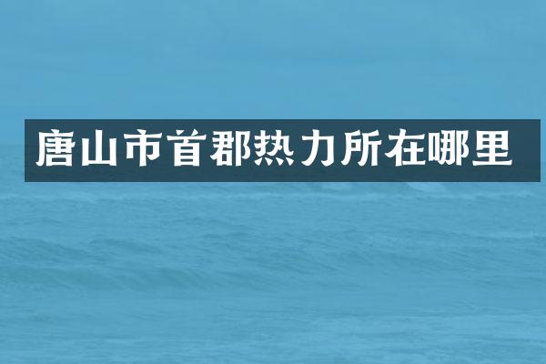唐山市首郡热力所在哪里