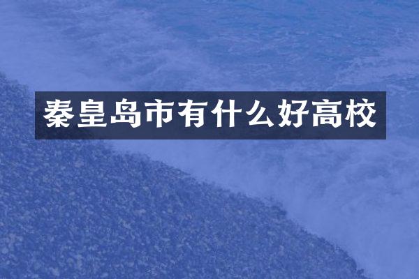 秦皇岛市有什么好高校