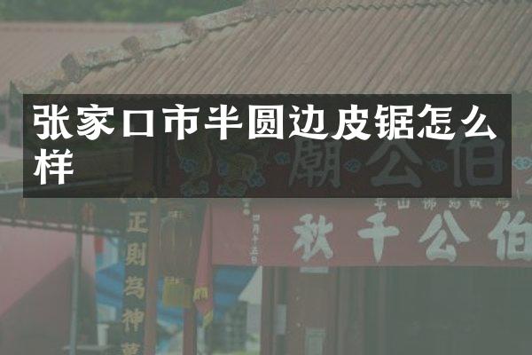 张家口市半圆边皮锯怎么样