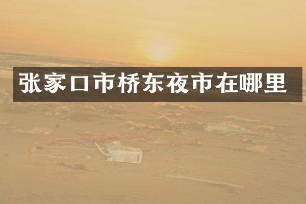 张家口市桥东夜市在哪里
