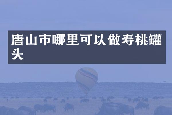 唐山市哪里可以做寿桃罐头