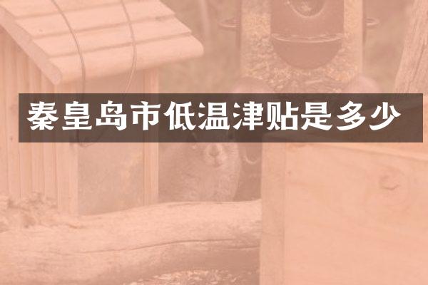 秦皇岛市低温津贴是多少