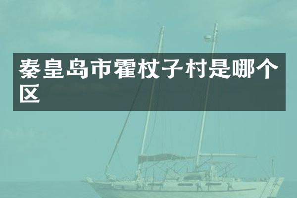 秦皇岛市霍杖子村是哪个区