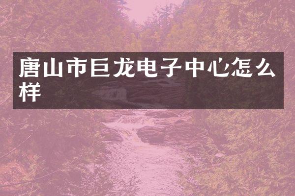 唐山市巨龙电子中心怎么样