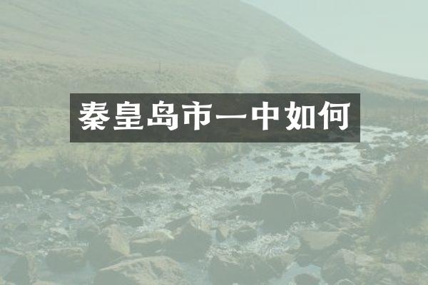 秦皇岛市一中如何