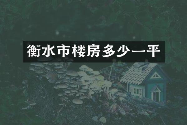 衡水市楼房多少一平