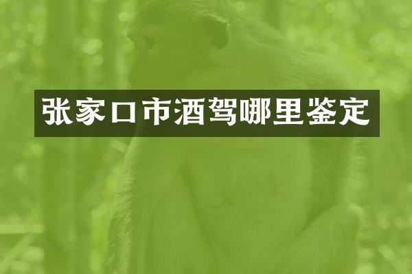 张家口市酒驾哪里鉴定