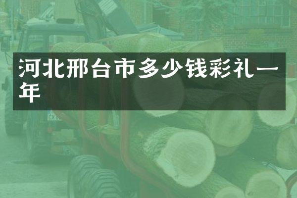 河北邢台市多少钱彩礼一年