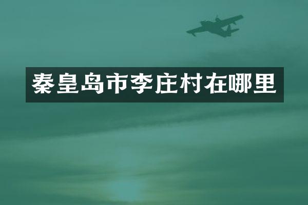 秦皇岛市李庄村在哪里