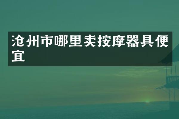 沧州市哪里卖按摩器具便宜