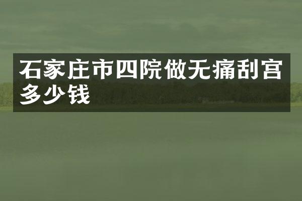 石家庄市四院做无痛刮宫多少钱