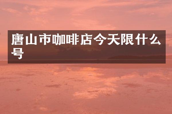 唐山市咖啡店今天限什么号