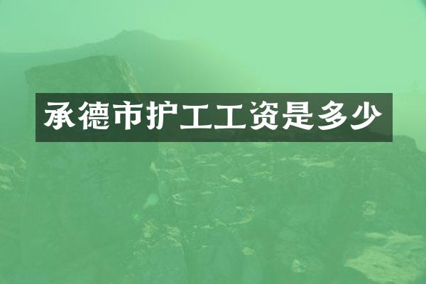 承德市护工工资是多少