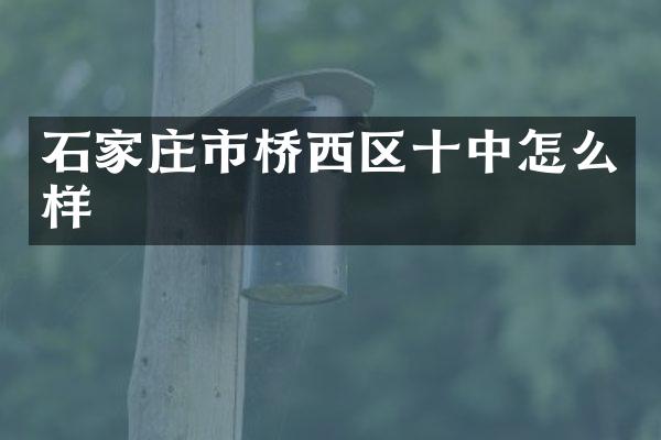 石家庄市桥西区十中怎么样