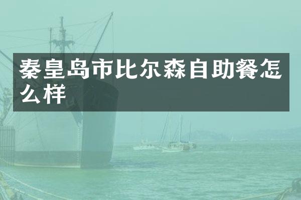 秦皇岛市比尔森自助餐怎么样
