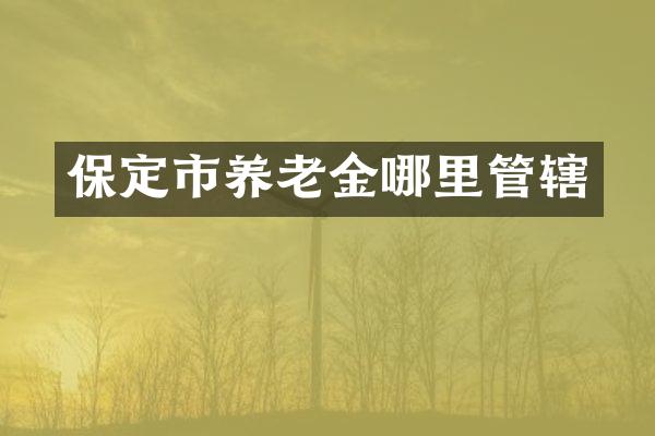 保定市养老金哪里管辖