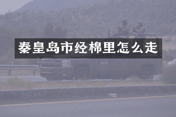 秦皇岛市经棉里怎么走