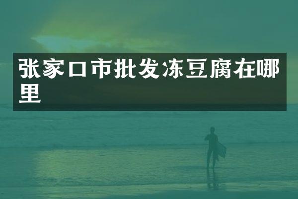 张家口市批发冻豆腐在哪里