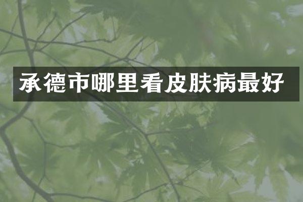承德市哪里看皮肤病最好