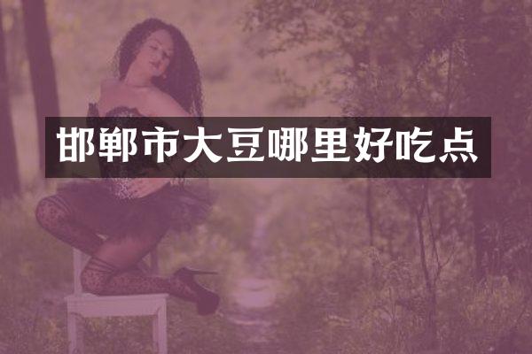 邯郸市大豆哪里好吃点