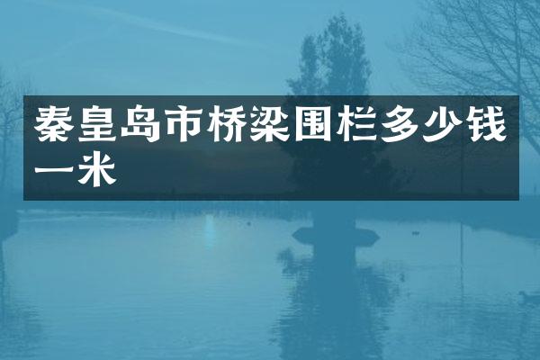秦皇岛市桥梁围栏多少钱一米