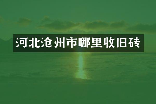 河北沧州市哪里收旧砖