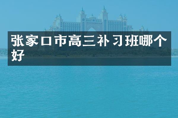 张家口市高三补习班哪个好