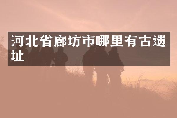 河北省廊坊市哪里有古遗址